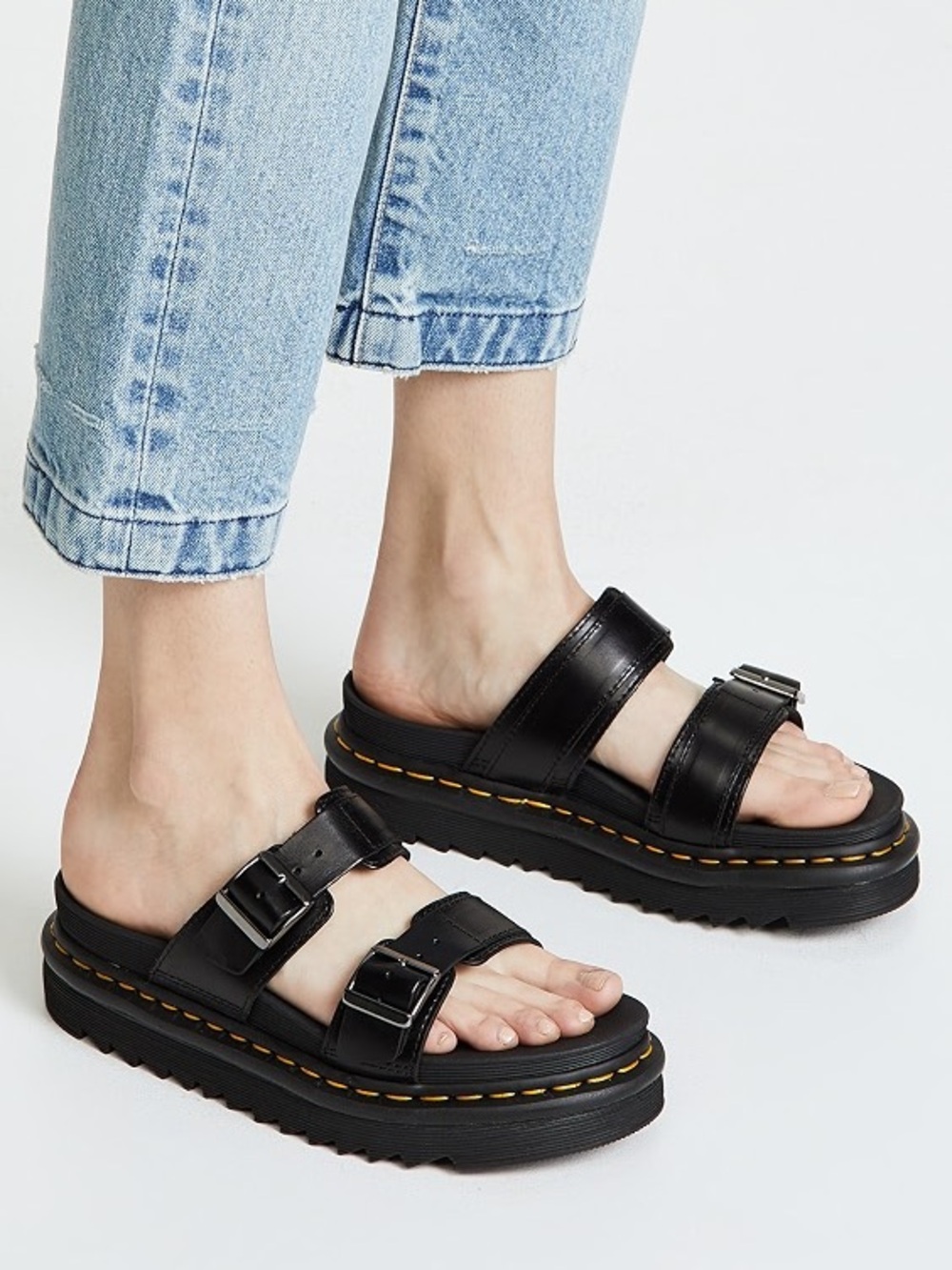Dr. Marten Myles Sandals Black Size US 6 L